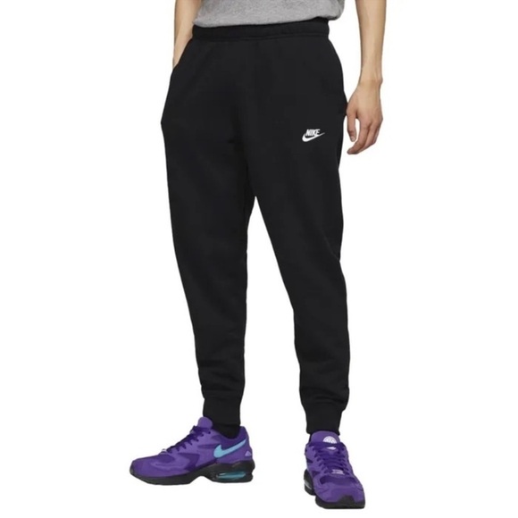 Nike Black Sportswear Fleece Club Sweatpants M - Picture 1 of 6